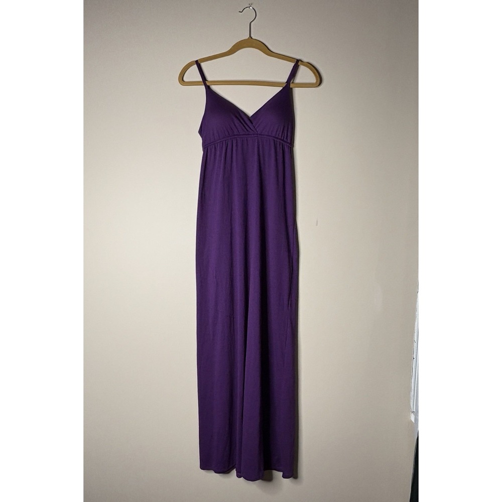 Rue21 Purple Empire Waist Maxi Dress Smocked Back Adjustable Straps Boho Summer